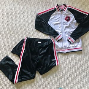 Mens TYR Huntington Beach CA 1985 Vintage Set, Jacket M and Pants L